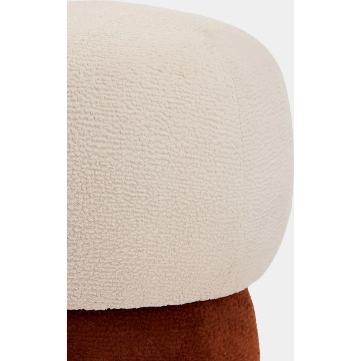 Skye Decor 'Coco - Cream, Orange' Pouf, Creme / Orange, 33 x 43 x 38 cm – Bild 5