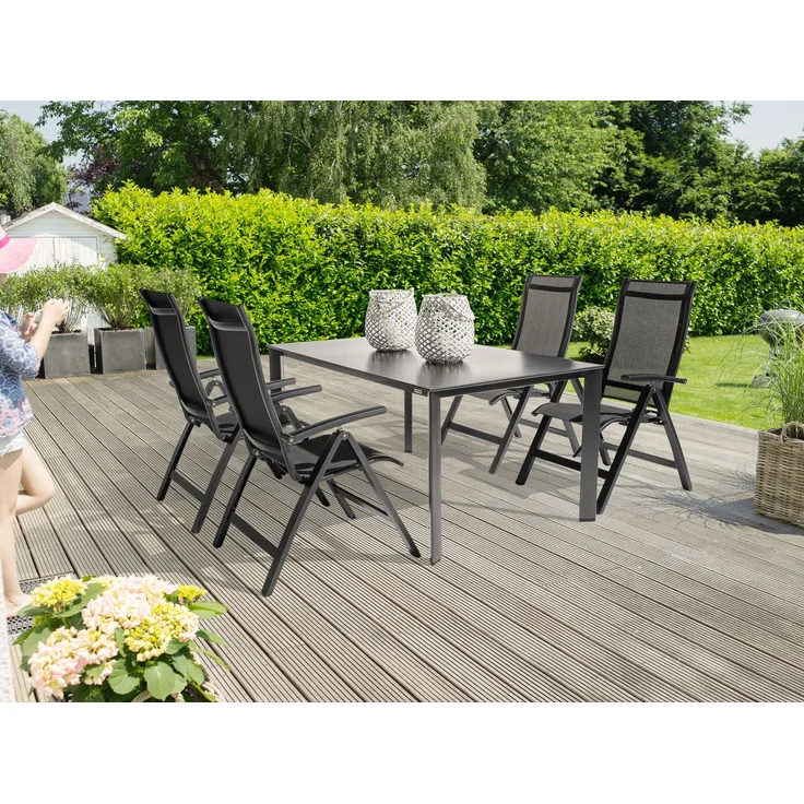 KETTLER 'ALTURA Curve' Multipositionssessel, Aluminium / Outdoorgewebe anthrazit, 70 x 62 x 110 cm – Bild 2