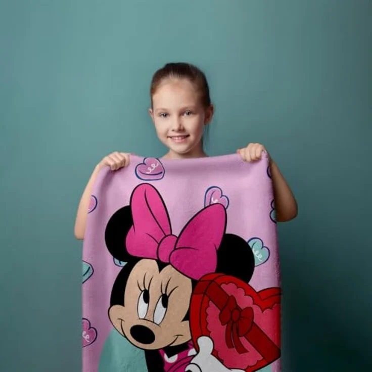 Disney Minnie Mouse Duschtuch Strandtuch Badetuch pink 70 x 140 cm – Bild 4