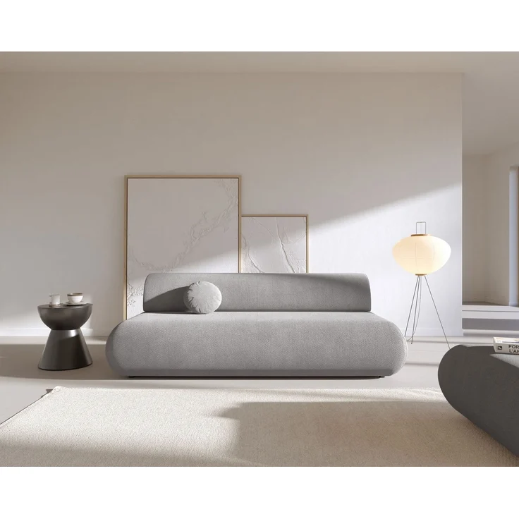 Selsey 'Armone' 3-Sitzer Sofa mit Schlaffunktion, Chenille, Grau – Bild 2