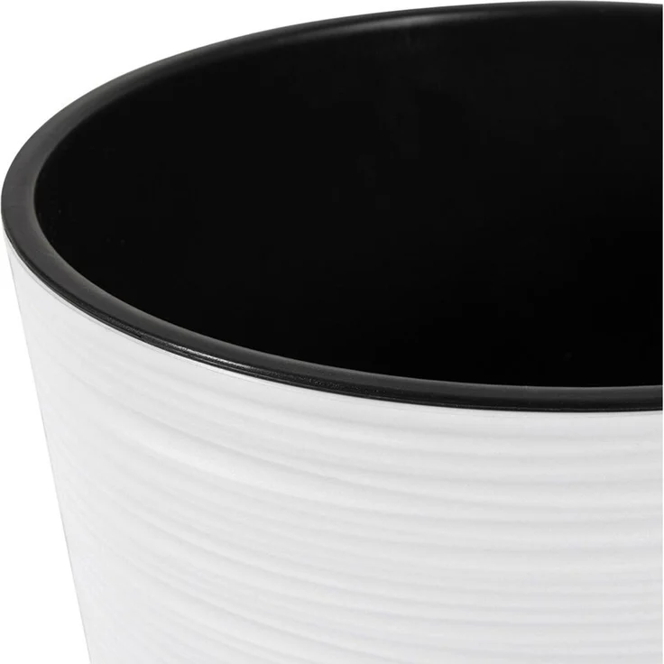 Siena Garden Pflanzgefäße LOCON GROOVE weiß groove 25x26 cm – Bild 2