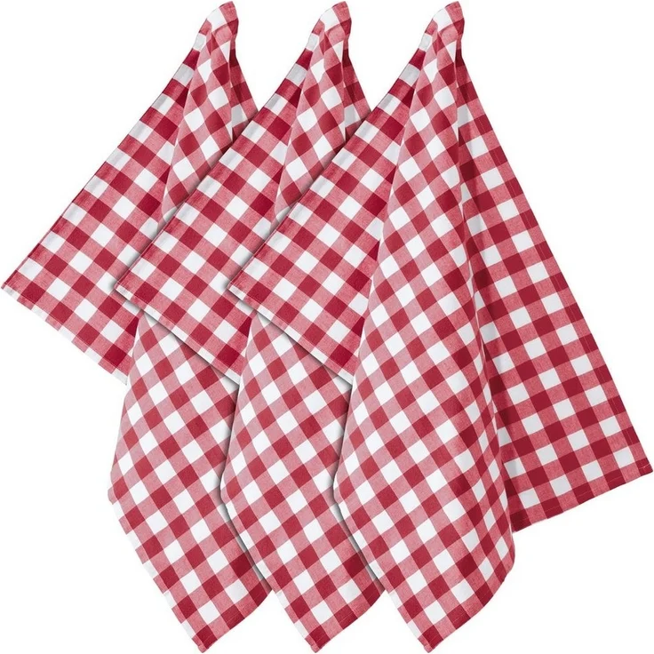 REDBEST Geschirrtuch Geschirrtuch "Nashville" 3er-Pack, Baumwolle Karo – Bild 4