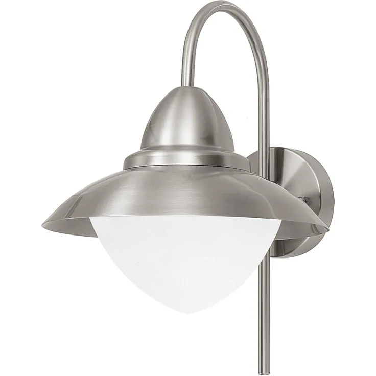 Eglo 83966 Wandleuchte Aussenleuchte SIDNEY edelstahl, E27 max. 1X40W H:37,5cm Ø27cm
