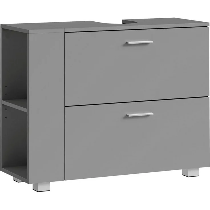 VASAGLE Waschbeckenunterschrank Badschrank offene Fächer an einer Seite, rechts oder links austauschbar – Bild 5