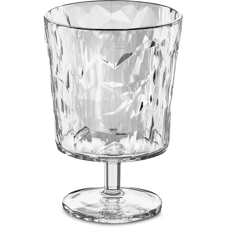 Koziol Crystal 2. 0 S Glas, Trinkbecher, Saftglas, Wasserbecher, Transparent Klar, 250 ml, 3577535