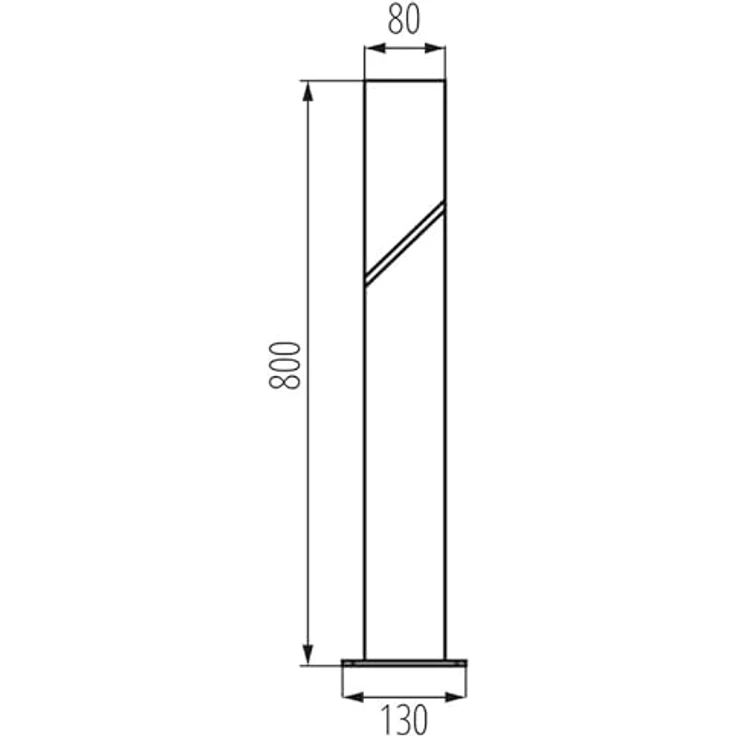 Kanlux Gartenleuchte E27, 10 W, wasserdicht IP44, 800 mm, Graphit für Außenbereich – Bild 4