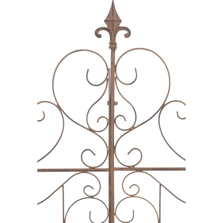 Rankgitter JORIS - 99x2x133cm, Metall, Antik-Braun | Rankhilfe Kletterpflanzen Gartendekoration – Bild 3