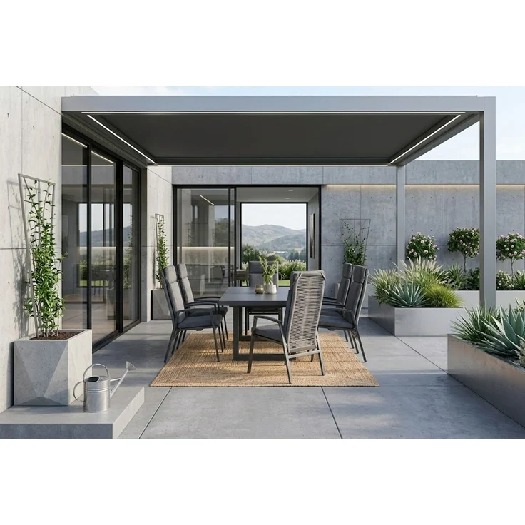 Gardissimo NIZZA 7tlg Alu Gartenmöbel Set Sitzgarnitur Keramik verstellbar – Bild 4