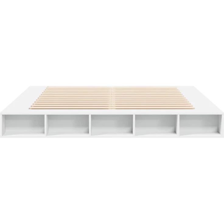 vidaXL Bettgestell Weiß 200x200 cm Holzwerkstoff 3280447 – Bild 4