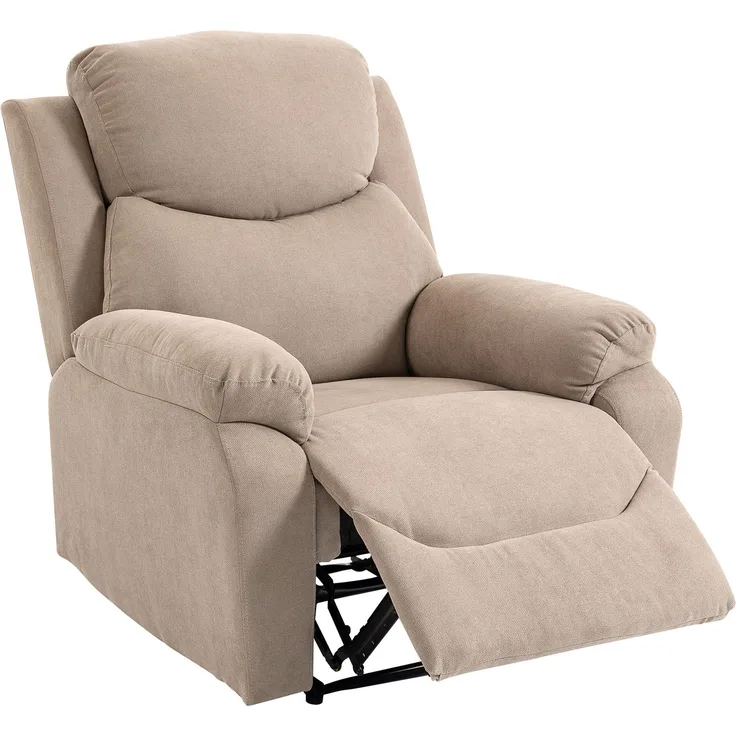 MELAYR, Manueller Relaxsessel, Moderner Sessel im Leinenstoff-Look mit dicker Polsterung, 93 x 85 x 105 cm, Beige