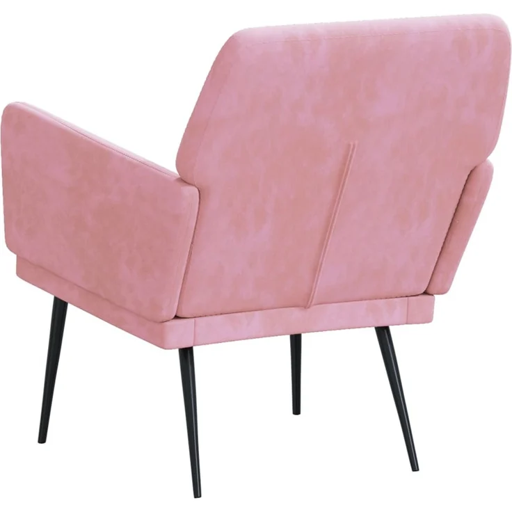 Sessel wohnzimmer, Relaxsessel, Fernsehsessel Rosa 62x79x79 cm Samt – Bild 5