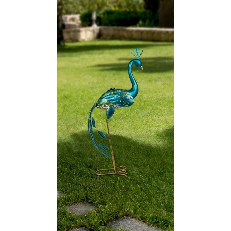 Ambia Garden Solarleuchte, Metall türkis, H 81 cm, LED-Leuchtmittel Solarbetrieb – Bild 2