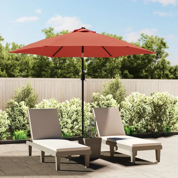 vidaXL Ersatzbezug für Sonnenschirm Terracotta-Rot 300 cm 313801 – Bild 1