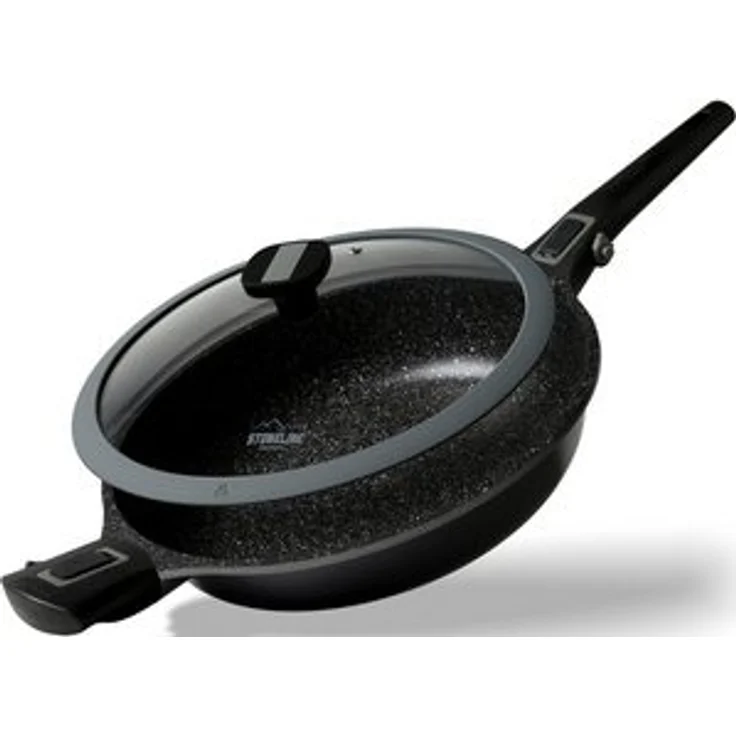 STONELINE Schmorpfanne Imagination PLUS, Aluminiumguss, Steinpartikel-Beschichtung, Ø 28 cm, Induktion – Bild 6