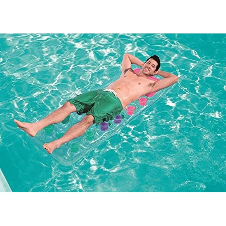 Bestway 43040 Solar Luftmatratze mit Sichtfenster (188 x 71 cm / 2er Pack, Transparent) – Bild 3