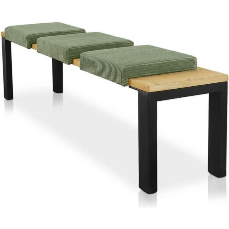 Lycce Bankauflage Bankauflage Klemmkissen 1 Leiste, Cordstoff extra Polsterung, (1 St), für Banktiefe ab 35 cm, verrutscht nicht, versch. Farben – Bild 4