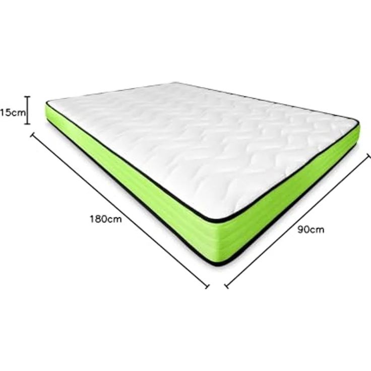 DUÉRMETE ONLINE Viskoelastische Matratze für Jugendliche, wendbar, ideal für Nestbetten und Etagenbetten, 90 x 180 cm – Bild 3