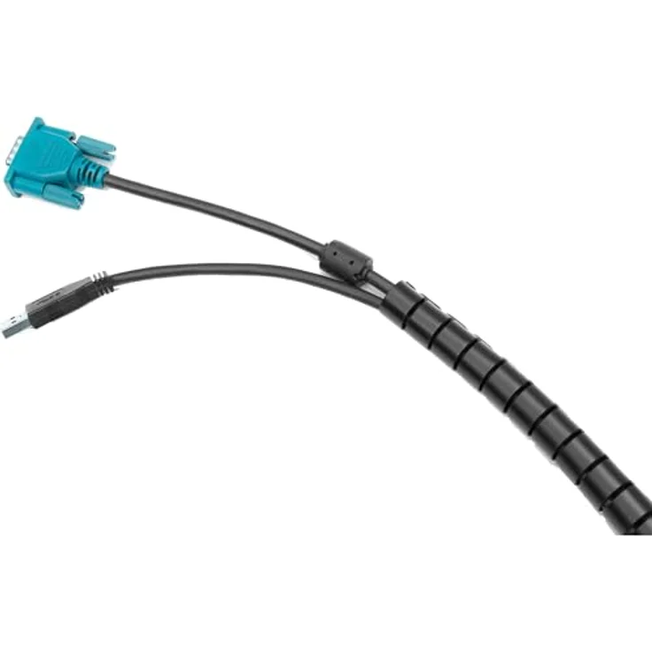 DIGITUS Flexibler Kabelspiralschlauch mit Einzugshilfe 5m – Bild 3