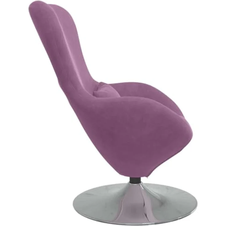 vidaXL Eiersessel Lila Samt 42002735 – Bild 10