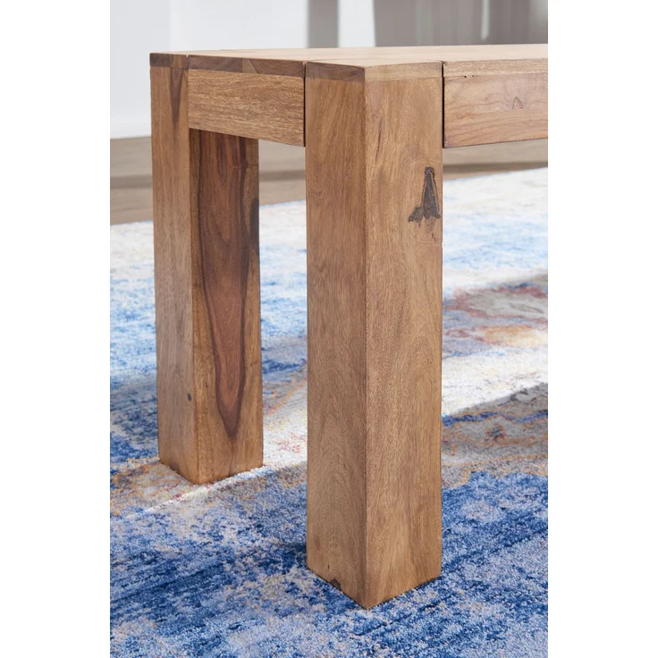 Wohnling Sitzbank, Küchenbank, Massiv-Holz, Akazie, 120 x 45 x 35 cm – Bild 11