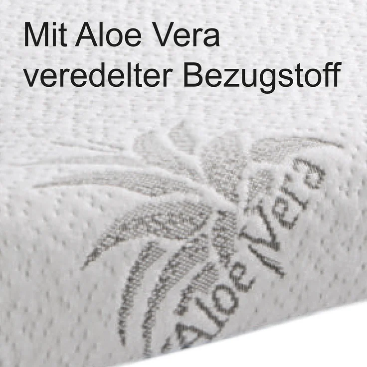 Nackenrolle ( 42x20cm ), Nackenkissen mit Memory-Effekt, abnehmbarer Bezug, Aloe Vera veredelt, Gesundheitskissen – Bild 3