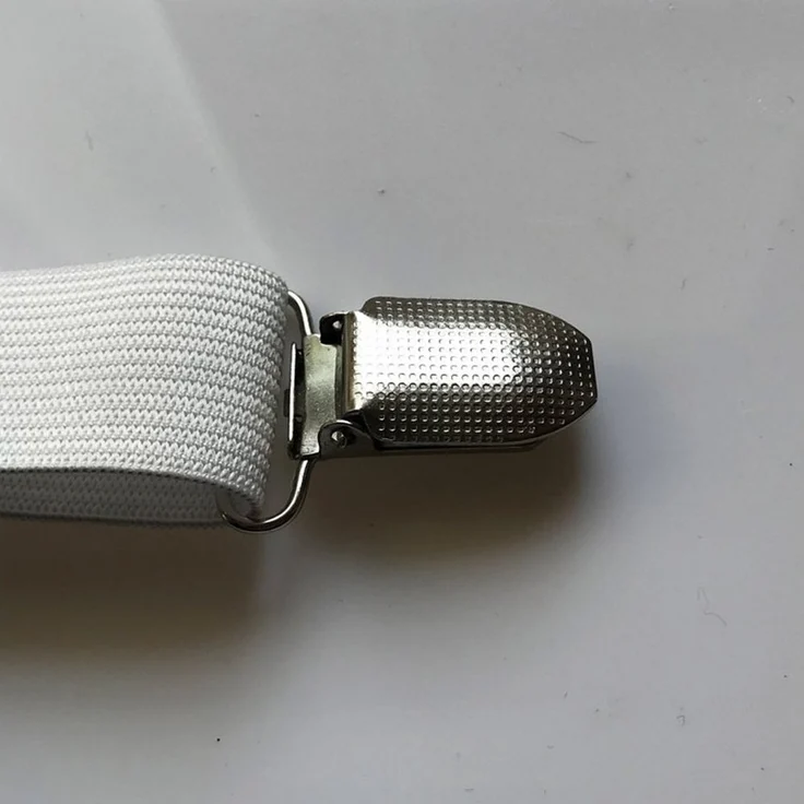 FELIXLEO Spannbettlaken Bettlakenspanner verstellbares Gummiband mit Metallclip (2 Stück) – Bild 3