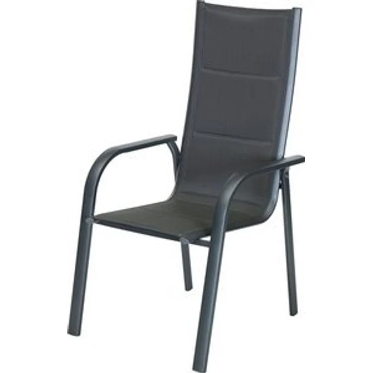Primaster Stapelstuhl Fano Alu anthrazit Gartentstuhl Campingstuhl Stuhl – Bild 6