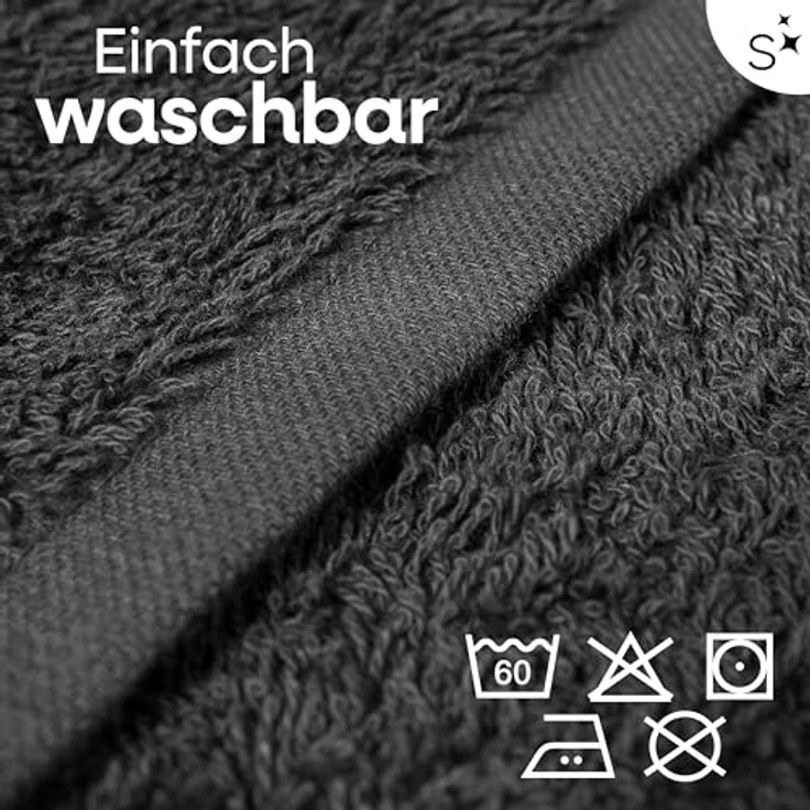 Slummer Seiftuch 10er Set Seiftücher Gesichtshandtücher 30x30 cm Waschlappen, Frottier - 100% Baumwolle (Set, 10-St), Gesichtstuch – Bild 7