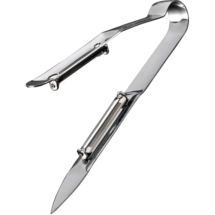 Westmark Spargel-Schäler mit Doppelklinge, 17,5x6,1 cm, Asparago Due, Edelstahl, 60725560