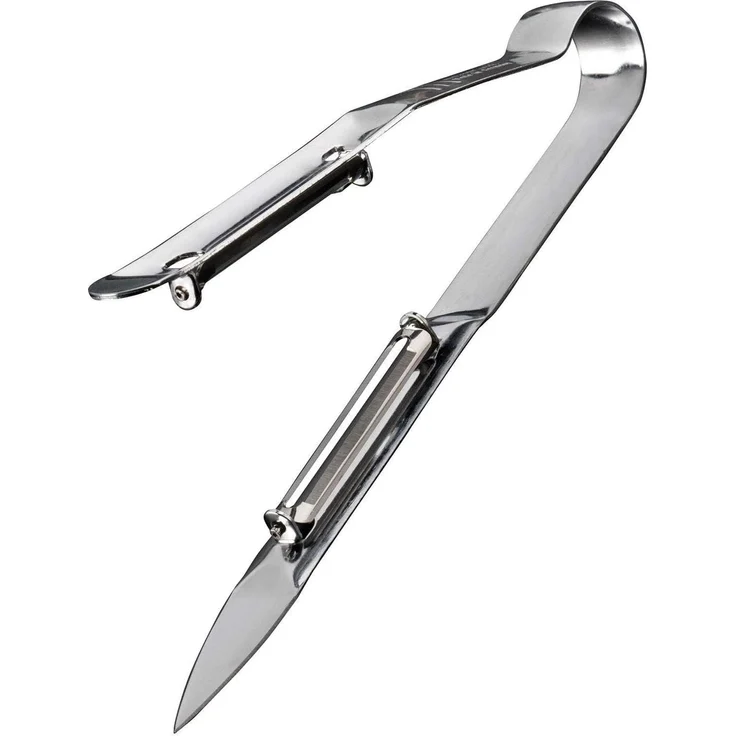 Westmark Spargel-Schäler mit Doppelklinge, 17,5x6,1 cm, Asparago Due, Edelstahl, 60725560