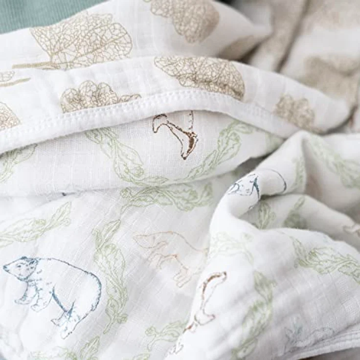 aden + anais™ Essentials Baumwoll-Musselin-Decke Harmony-Folk Forest – Bild 4