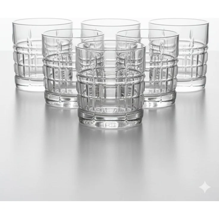 Hermia Concept 'LV-BRT440F' Gläser-Set (6-teilig), Transparent, 7,1 x 7,1 x 14,5 cm, 356 ml – Bild 3