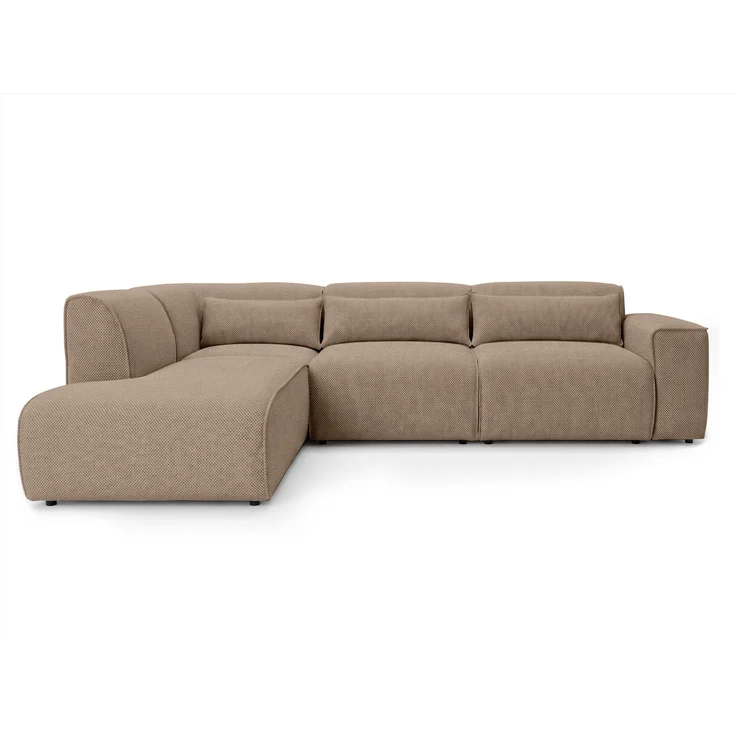 AX LIVING Wohnlandschaft mit Schlaffunktion Ruyam Beige Sofa L – Bild 5