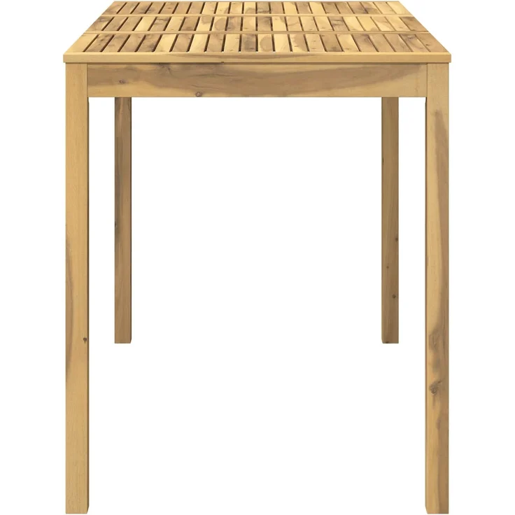 vidaXL Gartenbar-Tisch LAREN Weiß gewaschen 147 x 88,5 x 105 cm 901724 – Bild 4