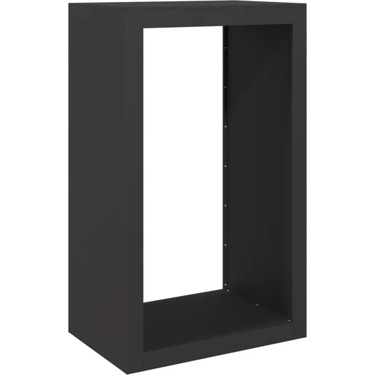 vidaXL Brennholzregal Schwarz 60x40x100 cm Stahl 850989 – Bild 1