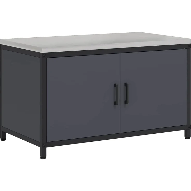 vidaXL Küchenaufbewahrung mit Regal Anthrazit 60 x 50 x 92 cm Stahl 874998 – Bild 1
