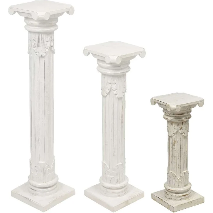 Oriental Galerie Blumenhocker Antike Säule Weiß 60 cm klein (1 St) – Bild 1