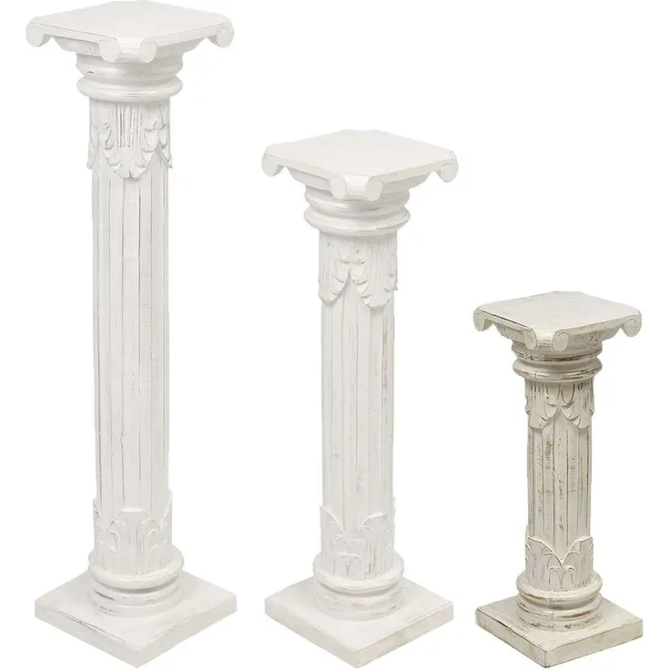 Oriental Galerie Blumenhocker Antike Säule Weiß 60 cm klein (1 St)