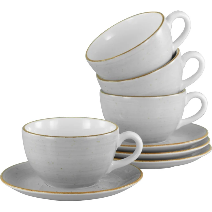 Vintage Nature Stein, Cappuccino Set 8-tlg (mo) – Bild 1