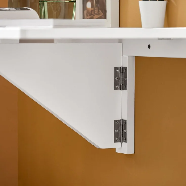 SoBuy FWT03-W Wandklapptisch, MDF, Lackiert, Weiß, 60 x 26 x 40 cm – Bild 6