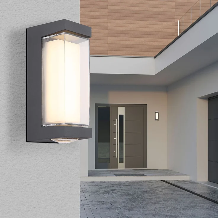 LED Wandleuchte, Außenleuchte, Aluminium, Anthrazit – Bild 5