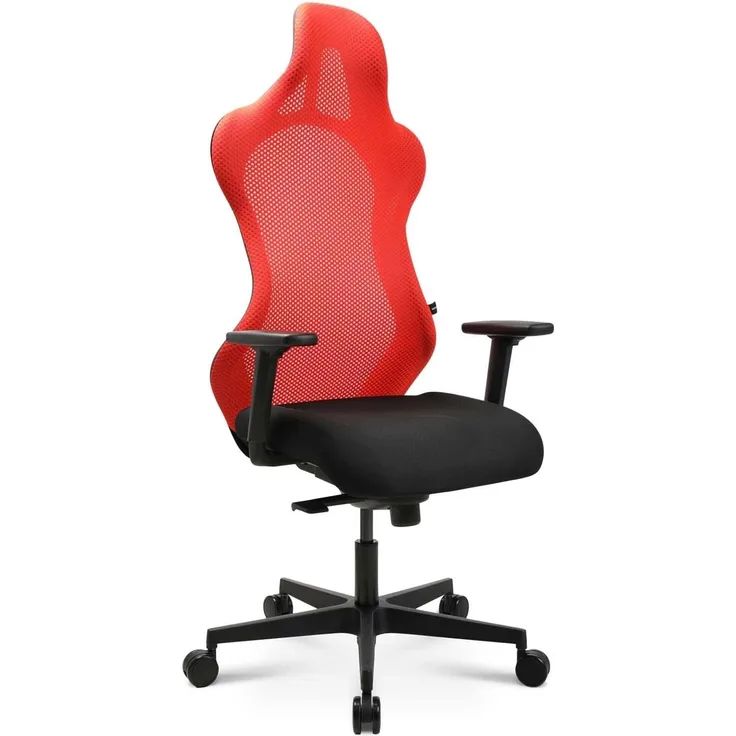 Topstar Bürostuhl Gamingstuhl Sitness RS Sport inkl. Armlehnen schwarz/schwarz neonrot