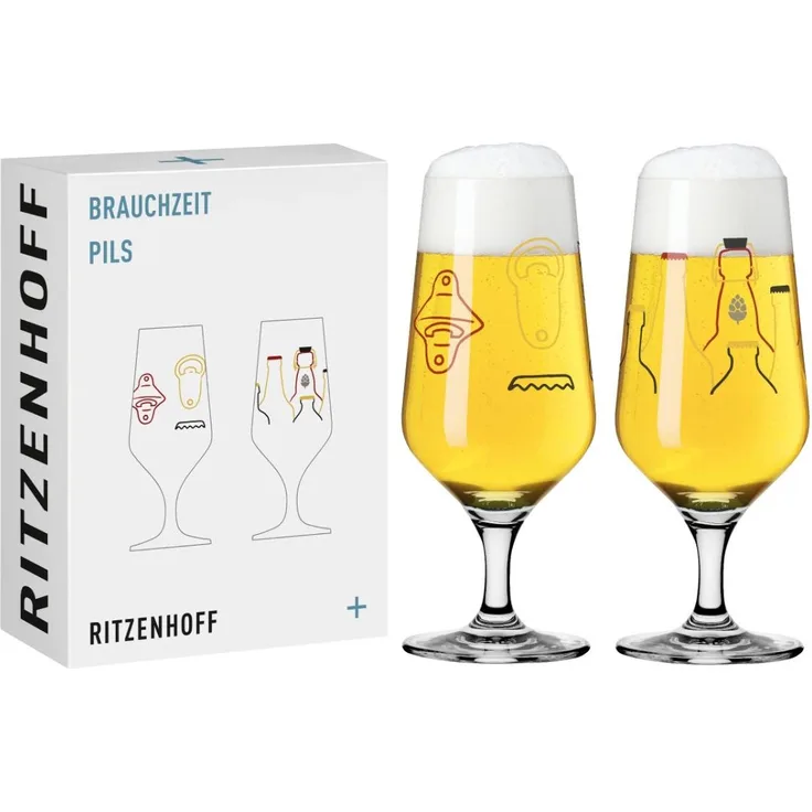 Ritzenhoff 3471007 Bierglas-Set #13, #14 BRAUCHZEIT Ritzenhoff Design Team 2024