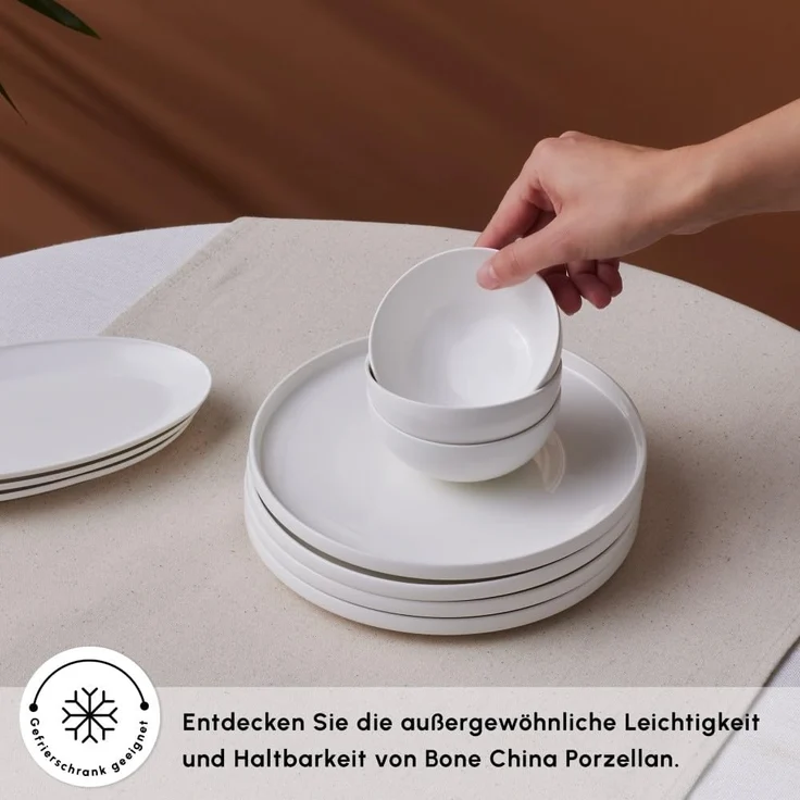 Karaca Geschirr-Set Karaca Forever Bone Fika 22-teiliges Frühstücksset – Bild 5