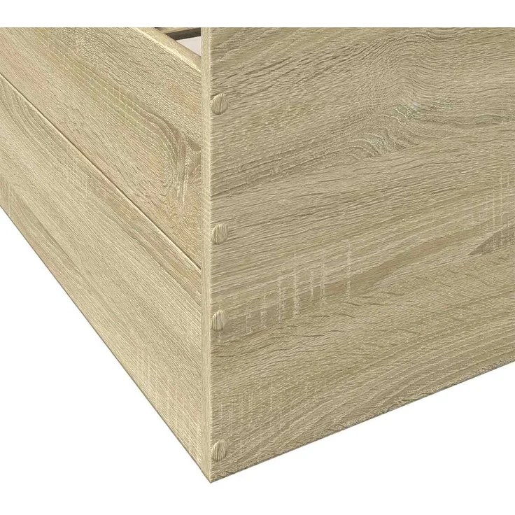 vidaXL Bettgestell mit Stauraum Sonoma-Eiche 80 x 200 cm Holzwerkstoff 3429502 – Bild 7