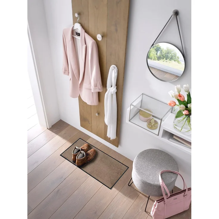 Wash+Dry Fußmatte, Taupe 35x75cm, beige – Bild 2