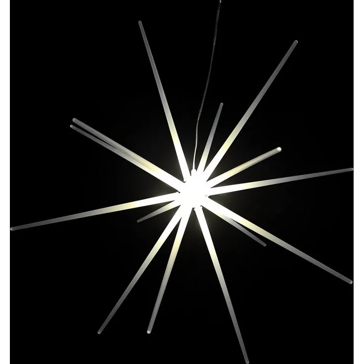 Mojawo Stern 3D LED zum Hängen, Kunststoff weiß, DIA 51cm