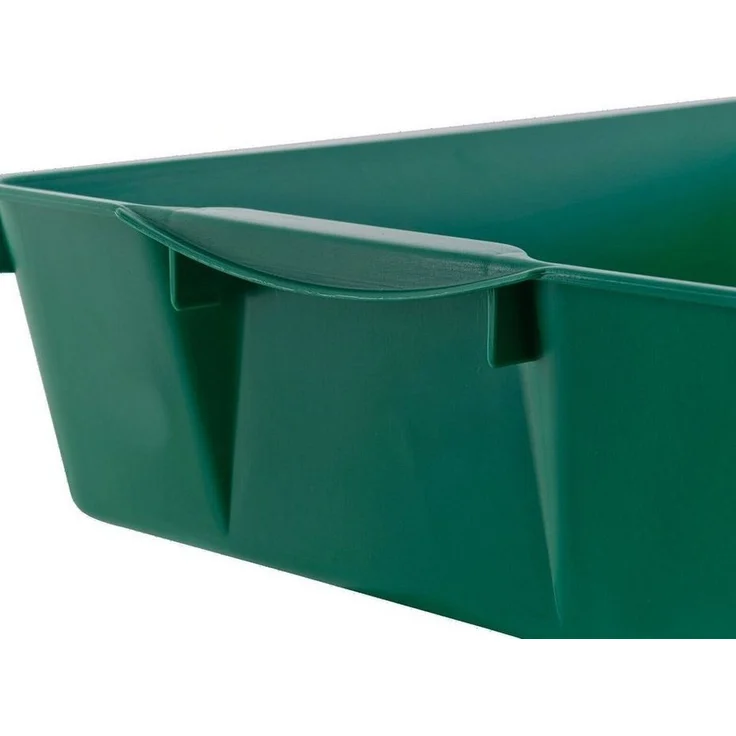 Gärtnerbox Pflanzschale Pikierschale Grün 58x32x11cm Pflanzwanne Blumenkasten Anzuchtwanne eckig Saatschale - robust, wetterfest, frostfest – Bild 3