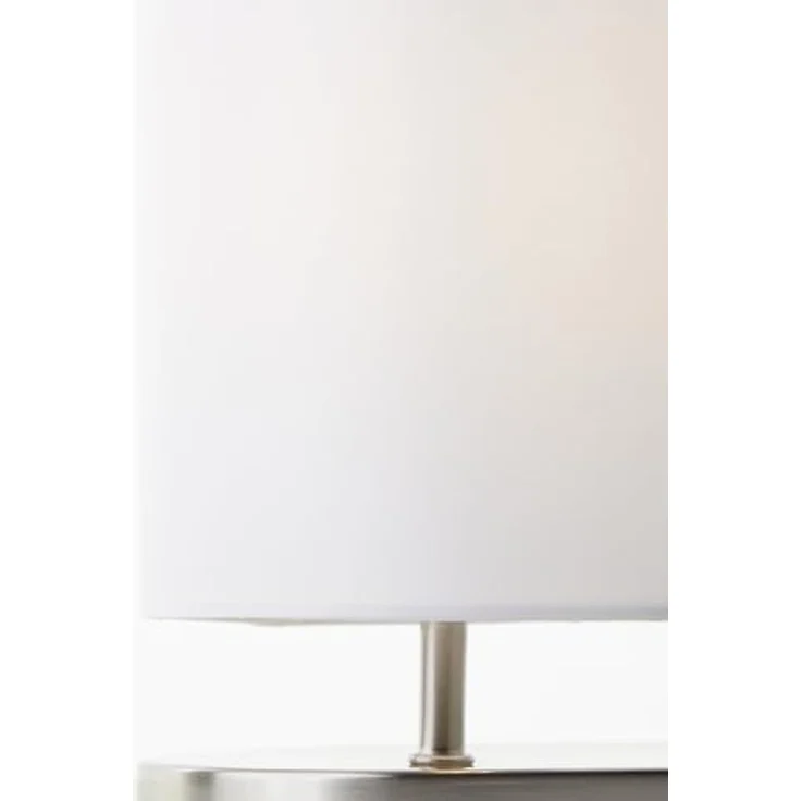 Brilliant Tischleuchte Clarie 60091/75 Schlafzimmer, Wohnzimmer, Flur Metall/Textil Indoor weiß/eisen - ohne Leuchtmittel – Bild 7