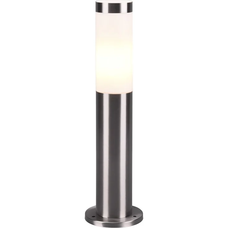 Moderne LED Sockelleuchte aus Edelstahl in Silber, Höhe 45cm – Bild 2